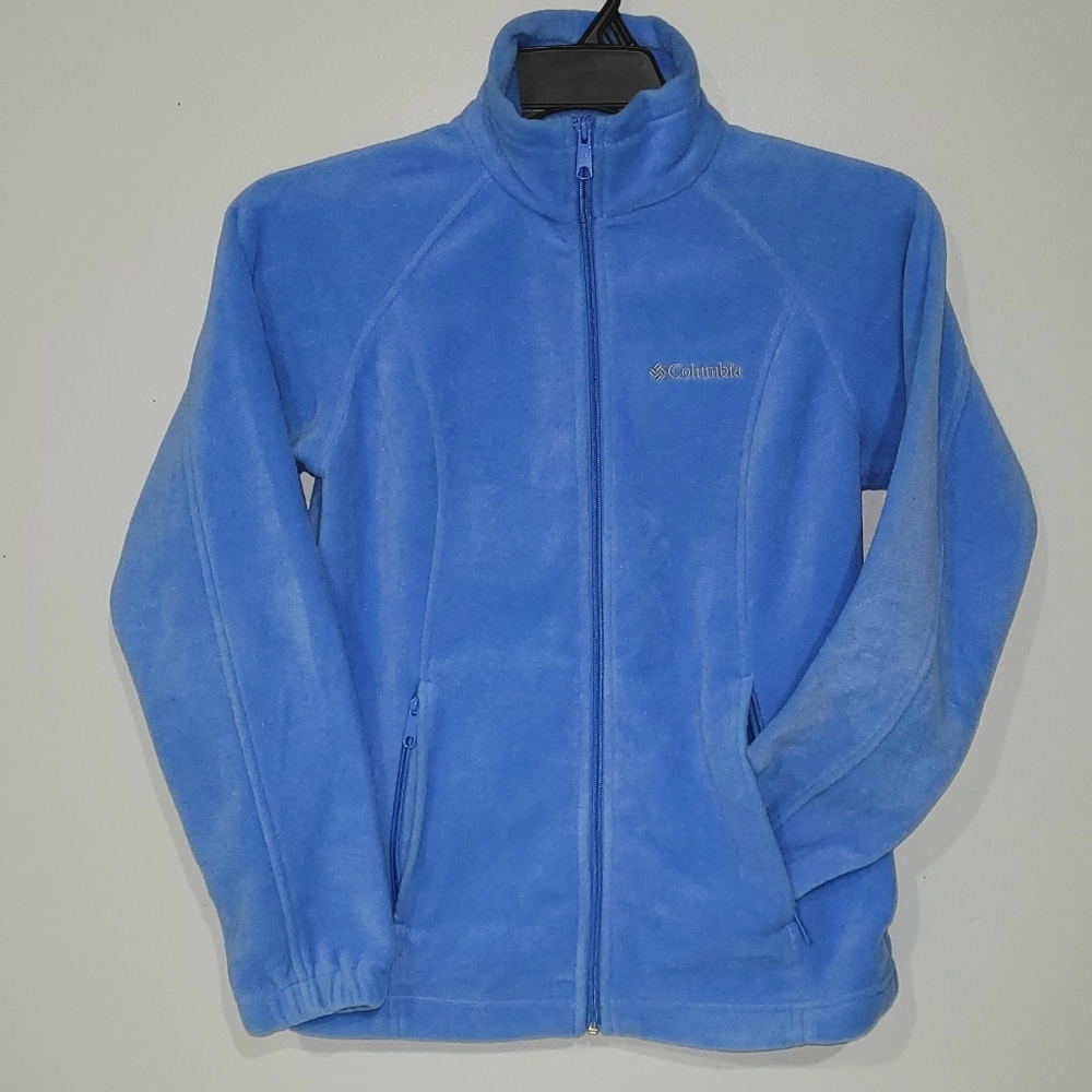Columbia Women's Full Zip Fleece Jacket - Blue Small
